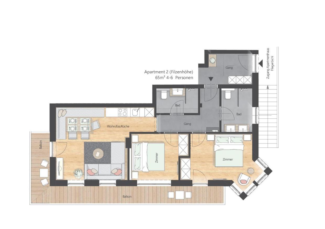 Apartments Fliegerbichl - Familie Voithofer Bramberg am Wildkogel Dış mekan fotoğraf